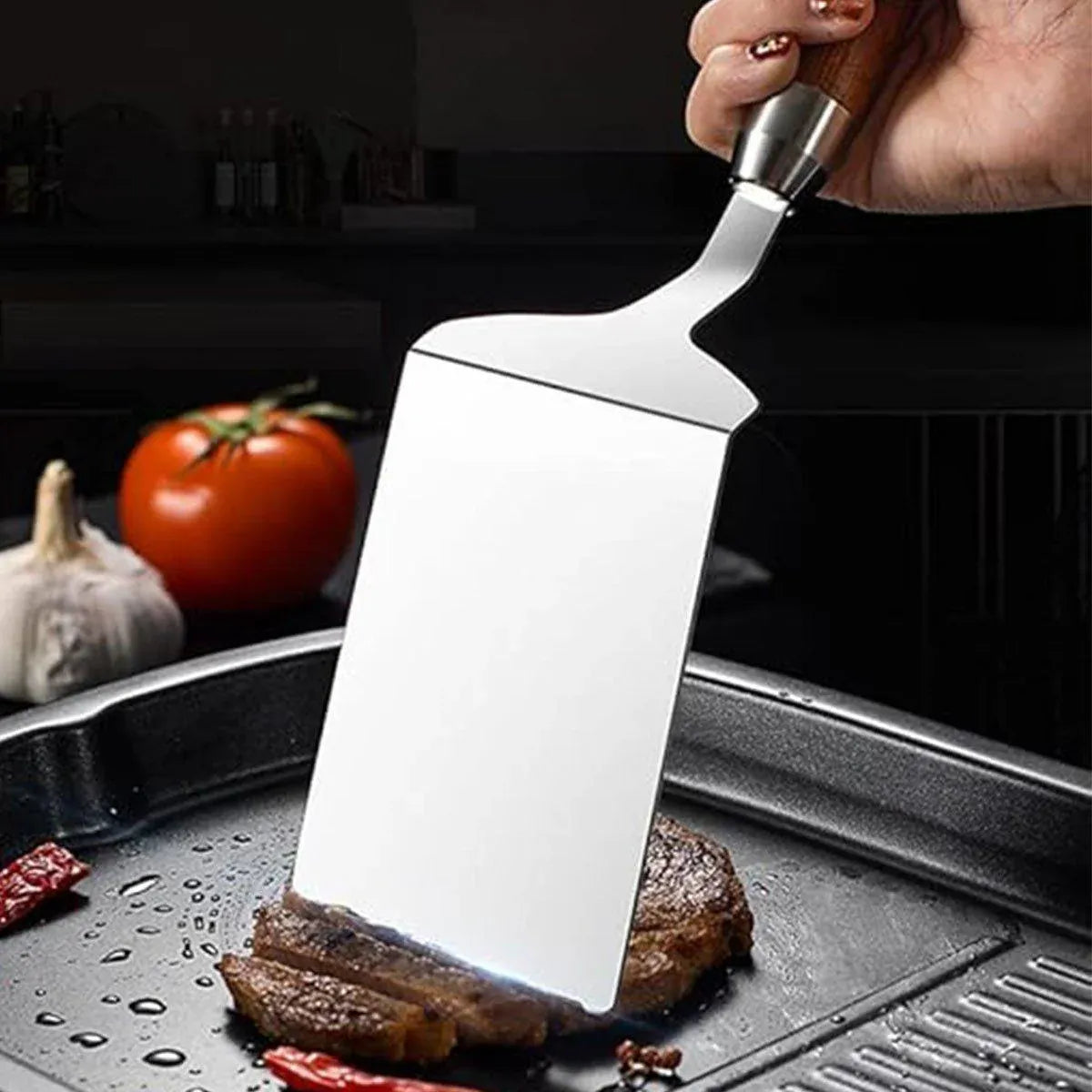 Spatula Pancake Steak Flipper Tool Blade 285mm 197654 Stainless Steel Cooking Shovel
