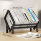 Simple Desktop Stainless Steel Bookcase Storage Organizer Shelf for Office