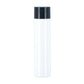 50/100/150ml Plastic Toner Lotion Bottles Refillable Travel Cosmetic Containers - Black Lid + White Bottle - 100ml