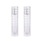 2pcs 30ml Travel Refillable Cosmetic Spray Bottle Empty Mist Pump Container Set - Silver