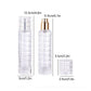 2pcs 30ml Travel Refillable Cosmetic Spray Bottle Empty Mist Pump Container Set - Silver