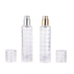 2pcs 30ml Travel Refillable Cosmetic Spray Bottle Empty Mist Pump Container Set - Silver