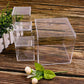 10pcs Clear Acrylic Plastic Boxes Square Storage Containers for Food  Small Item - 10pcs-85-85-85