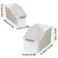 2pcs Cabinet Storage Box Miscellaneous Organizer Household Container Plastic Bin - L-Beige
