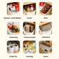 2pcs Cabinet Storage Box Miscellaneous Organizer Household Container Plastic Bin - L-Beige