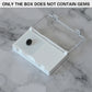 2PCS Acrylic Flip Top Transparent Square Storage Box For Loose Diamonds Gemstones