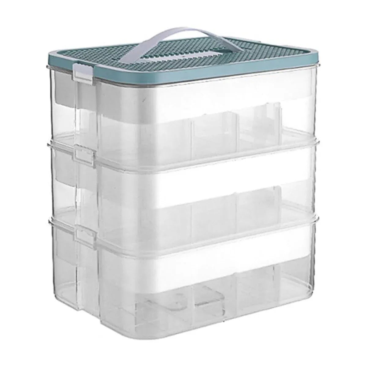 Green 3layer Storage Box Large Capacity Toy Organizer Building Block Storage Container