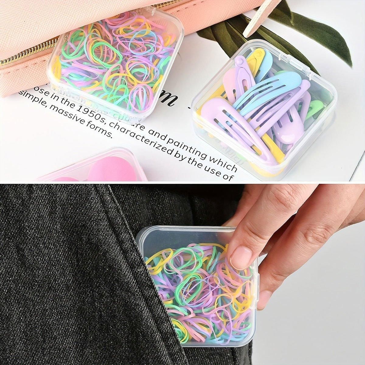 31PCS Plastic Home Storage Box Transparent Desktop Organizer Jewelry Beads Box