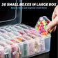 31PCS Plastic Home Storage Box Transparent Desktop Organizer Jewelry Beads Box