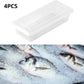 Fresh Keeping Box Set 4PCS Refrigerator Draining Sealed Fish Container Kitchen
