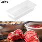 Fresh Keeping Box Set 4PCS Refrigerator Draining Sealed Fish Container Kitchen