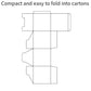 50pcs Colourful Square Paper Boxes Gifts Packaging Craft Supplies Storage Boxes - Blue-10x10cm