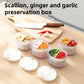 Storage Box 2PCS with Lids Sealed Organiser Kitchen Refrigerator Household Use