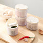 Storage Box 2PCS with Lids Sealed Organiser Kitchen Refrigerator Household Use