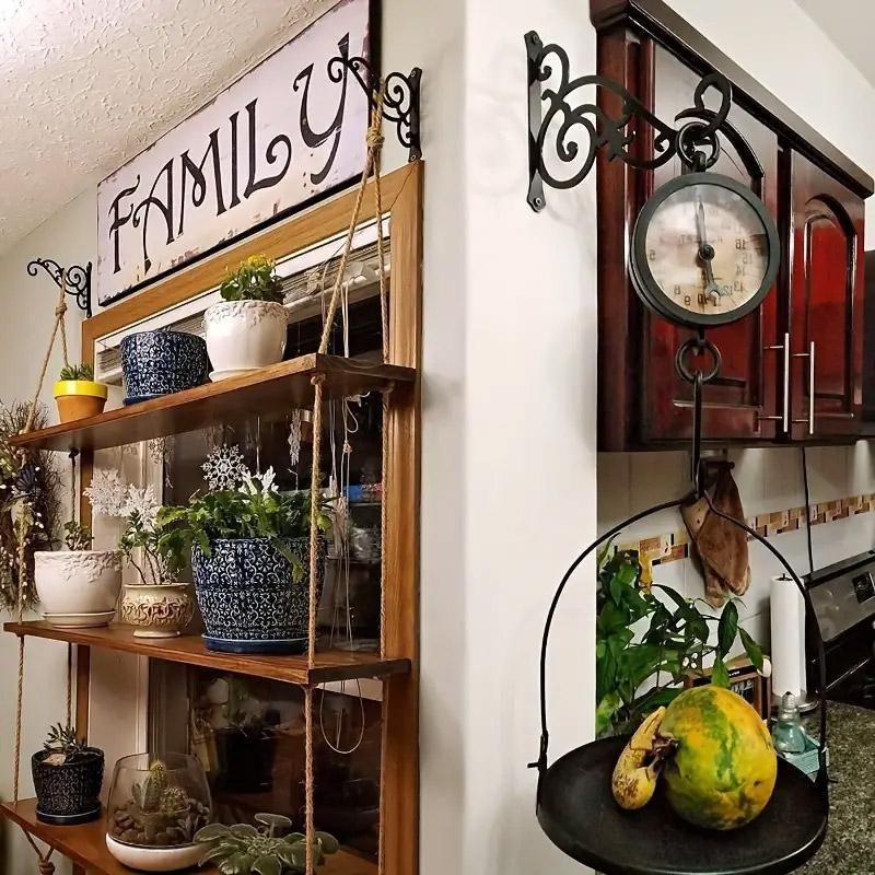 Hanging Plant Holder Iron Hooks Outdoor Planter Hanger Garden Decoration Hooks