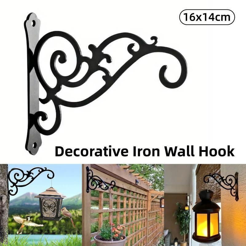 Hanging Plant Holder Iron Hooks Outdoor Planter Hanger Garden Decoration Hooks