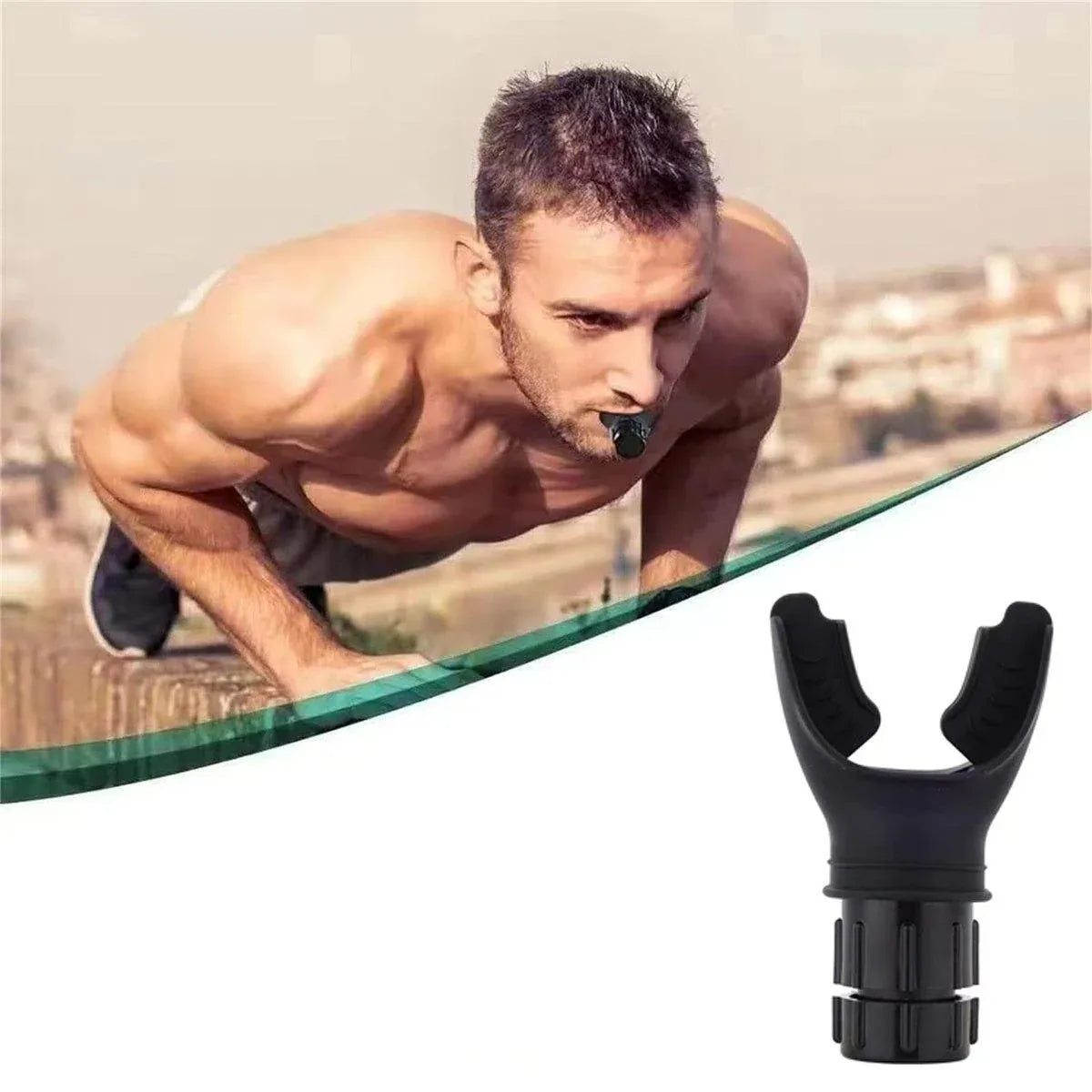 Portable Fitness Respiratory Adjustable Lung Capacity and Abdominal Breathing