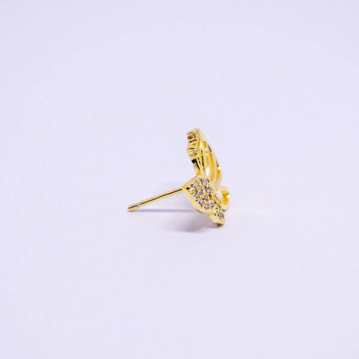 Butterfly Zircon Earrings Hollow Design Spring Summer Jewelry for Women Girls