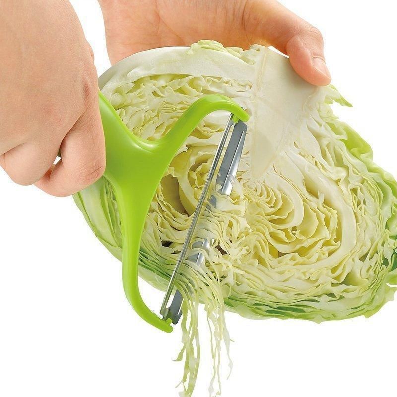 Stainless Steel Cabbage Peeler Wide Blade Vegetable Shredder with Ergonomic Handle