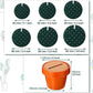 Cactus Design Heat Insulation Non Slip Coasters Set for Home Desktop Decor