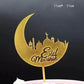 Happy Birthday Acrylic Cake Topper Cake Decoration Golden Silver Party - Red-Star