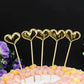 Happy Birthday Acrylic Cake Topper Cake Decoration Golden Silver Party - Red-Star