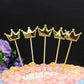 Happy Birthday Acrylic Cake Topper Cake Decoration Golden Silver Party - Red-Star