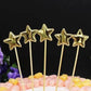 Happy Birthday Acrylic Cake Topper Cake Decoration Golden Silver Party - Gold-Birthday (B)