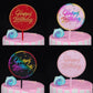 Happy Birthday Anniversary Wedding CakeCardboard Topper Acrylic Party Decoration - 16