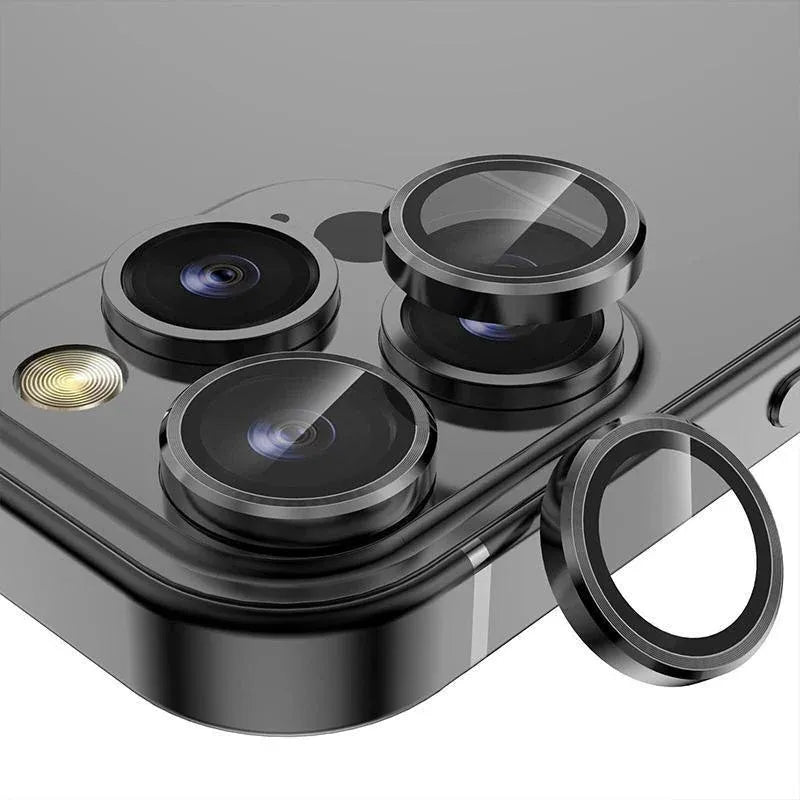 For iPhone 14/14 Plus Metal Camera Lens Glass Screen Protector - Blue