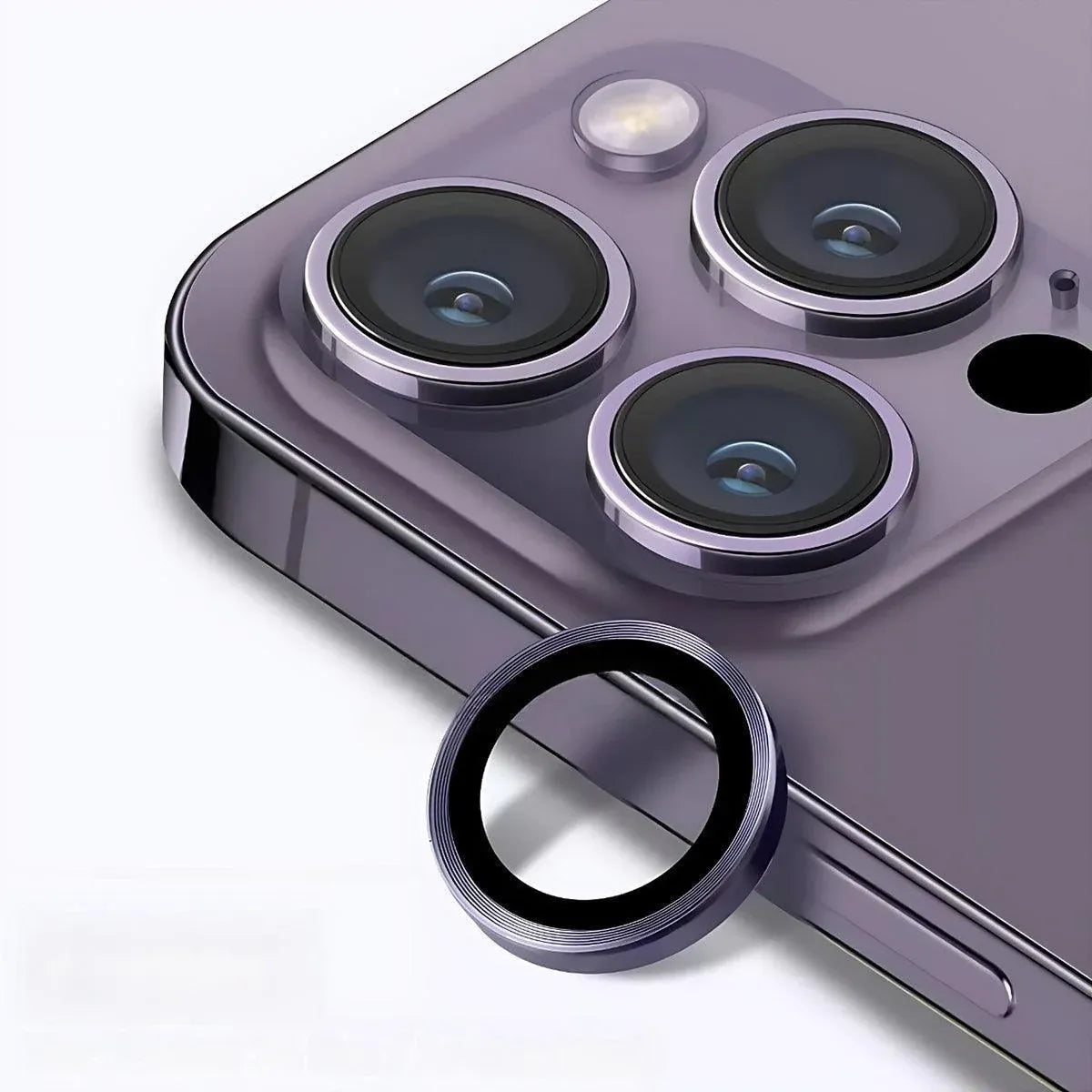 For iPhone 14/14 Plus Metal Camera Lens Glass Screen Protector - Blue