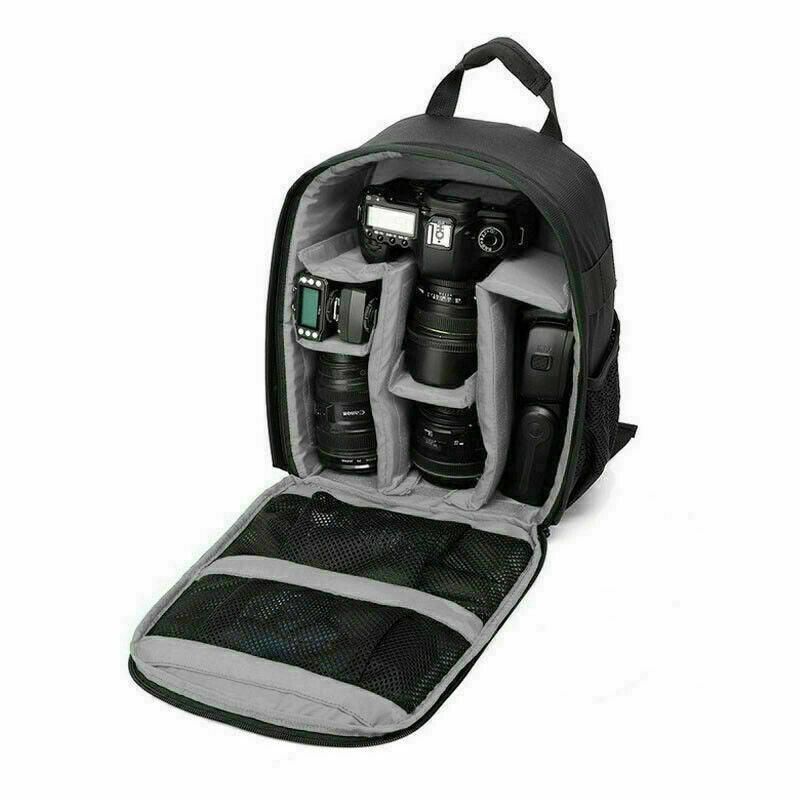 Waterproof DSLR Camera Backpack Multi Functional Rucksack for Canon Nikon Sony - Orange