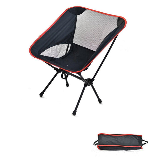 Portable Lightweight Folding Camping Chair High Back Fishing