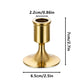6PCS Gold Candle Holder Decoration Tabletop for Christmas Romantic Dinner Decor