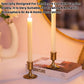 6PCS Gold Candle Holder Decoration Tabletop for Christmas Romantic Dinner Decor