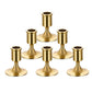 6PCS Gold Candle Holder Decoration Tabletop for Christmas Romantic Dinner Decor