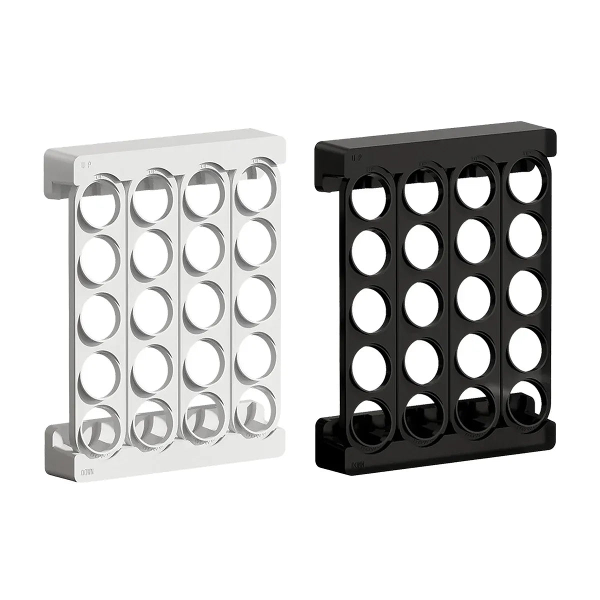 Wall Mounted Coffee Capsule Storage Rack SpaceSaving for Kitchen Cafe Countertop - White