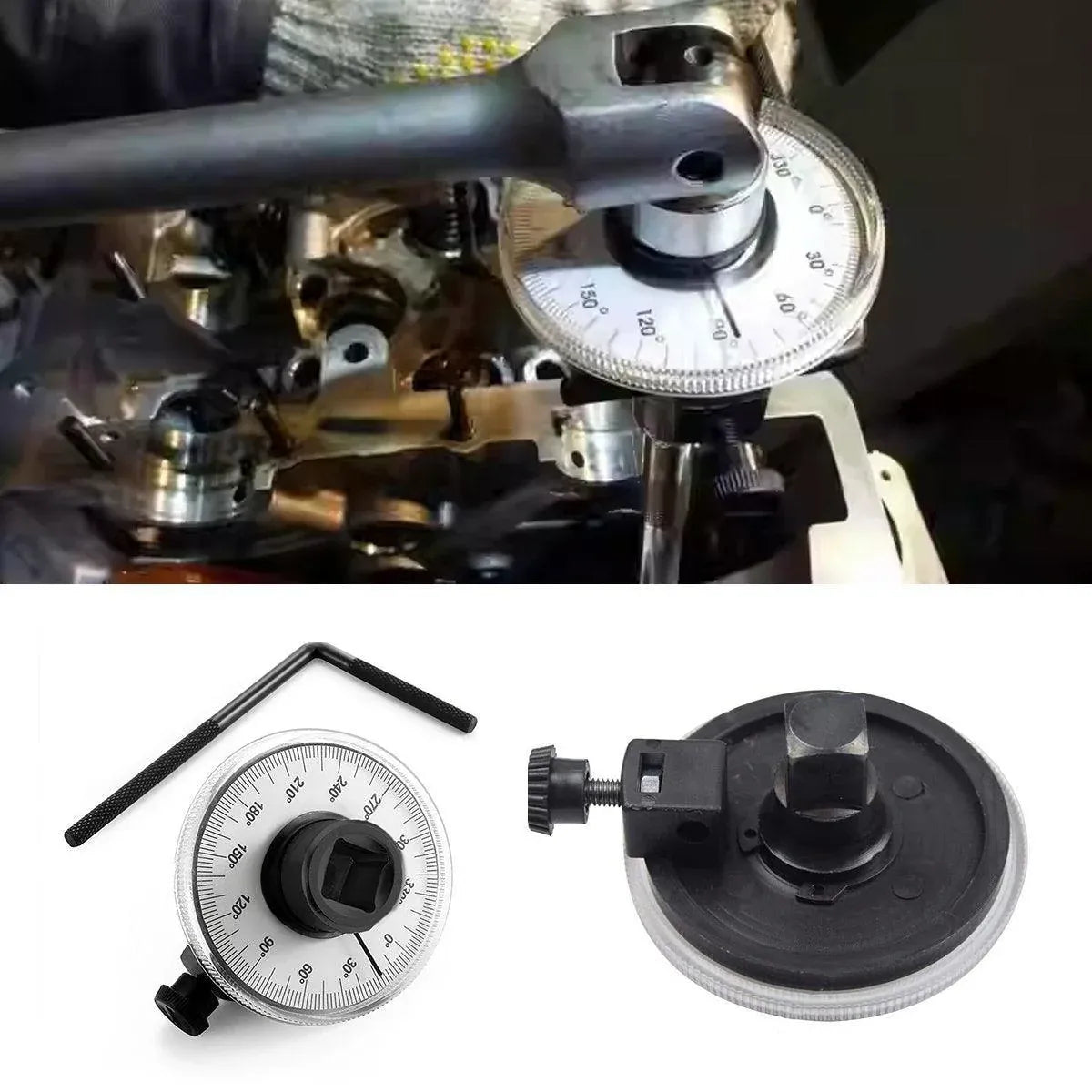 Automobile Torque Meter Angle Measuring Instrument Tool for Wrench and Ruler