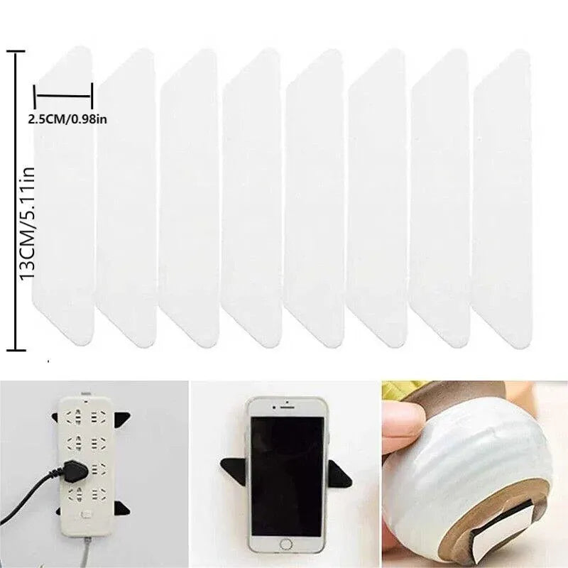 8Pcs Reusable Non-Slip Rug Grippers Carpet Pads for Floor Grip and Stability