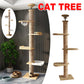 Cat Toy Cat Climbing Frame Floor Standing Multi Functional Cat Tree Pet Furniture - Cat Tree with Bowl