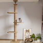 Cat Toy Cat Climbing Frame Floor Standing Multi Functional Cat Tree Pet Furniture - Cat Tree with Bowl