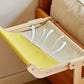Window Hanging Cat Hammock Solid Wood Sun Bed Nest for All Seasons Durable - Grey+Blue