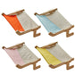Window Hanging Cat Hammock Solid Wood Sun Bed Nest for All Seasons Durable - Grey+Yellow