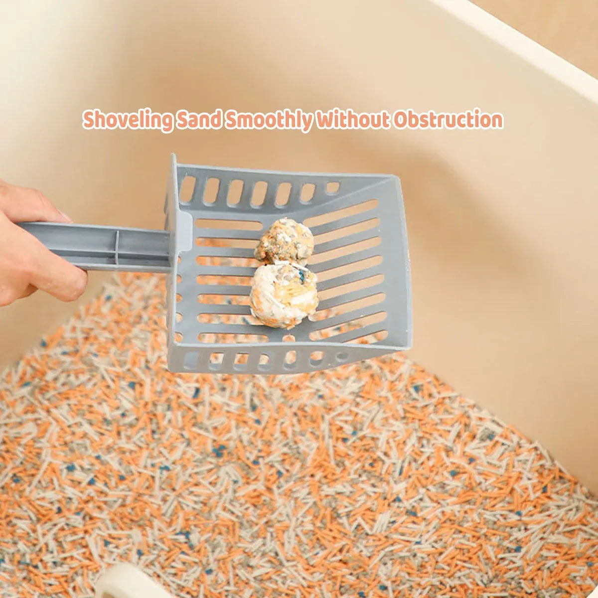 Cat Litter Box Large Semi Milk Coffee Colour Toilet High Sided Odour Control