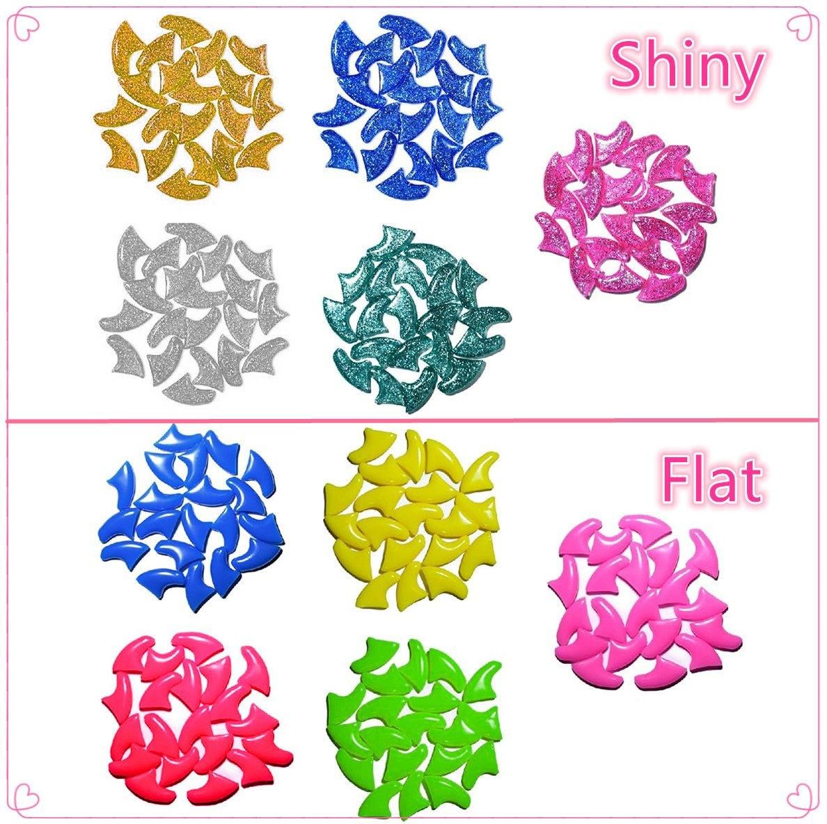 100PCS Anti Scratch Paw Covers for Cats and Kittens Nail Protector Soft Paw - Flat-L