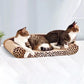 Leopard Print Cat Scratcher Board Durable Cardboard Surface for Claw Sharpening