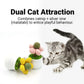 Catnip Ball Cat Chew Toy Cute Flower Pot Shaped Interactive Play Teeth Cleaning - Pink