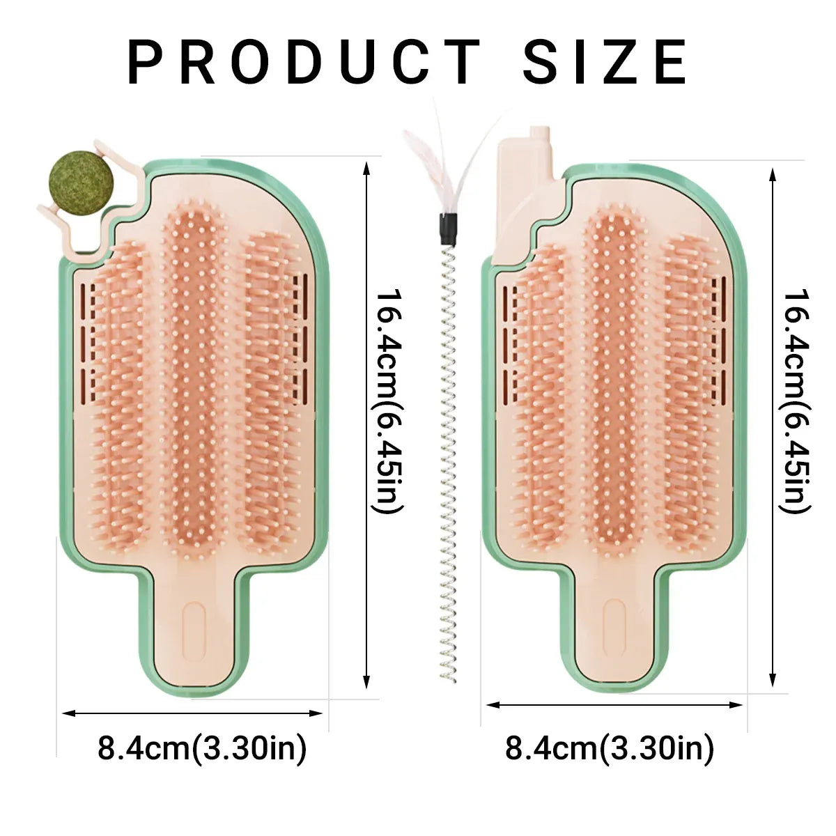 Wall Mounted Scratcher Cat Fur Rubbing Toy Scratching Post Pet Wall Scratcher - Cat Teaser Type