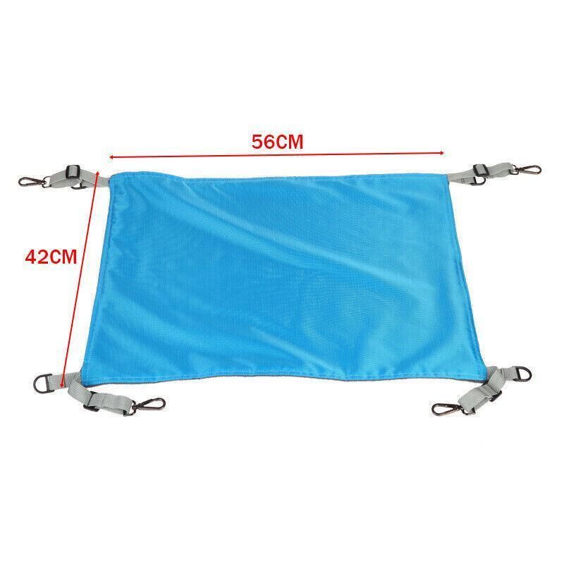 Waterproof Cat Hammock Hanging Bed Double Layer Dual Side Sleep Cage Swing Chair - Black