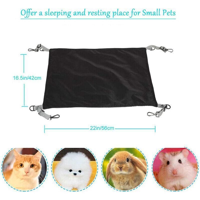 Waterproof Cat Hammock Hanging Bed Double Layer Dual Side Sleep Cage Swing Chair - Pink